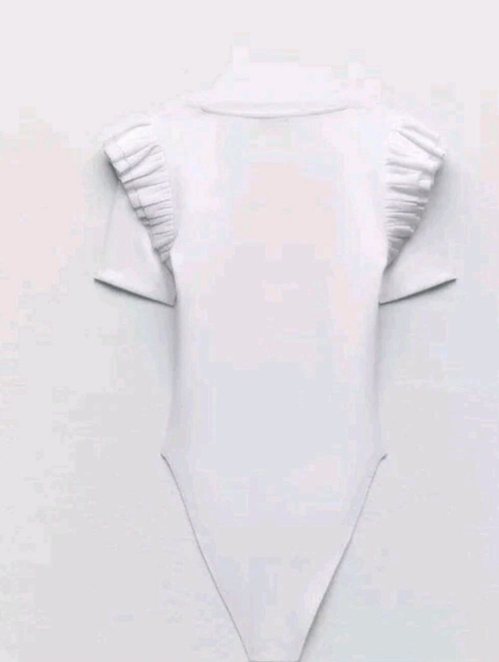 Zara Ruffle Ribbed Bodysuit - Picture 2 of 12